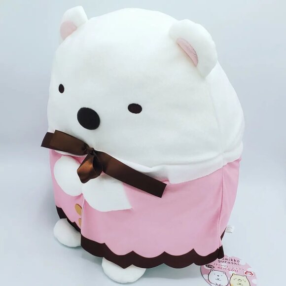 Sumikkogurashi Shirokuma Pink Dress Plushy - Picture 2 of 4